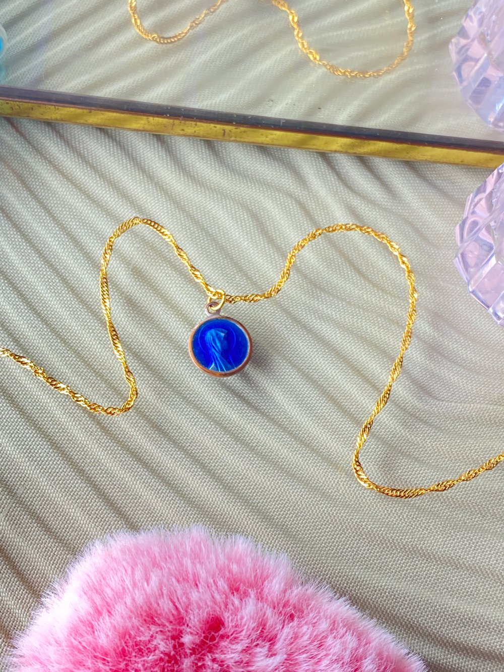 Image of BLUE MARIA NECKLACE