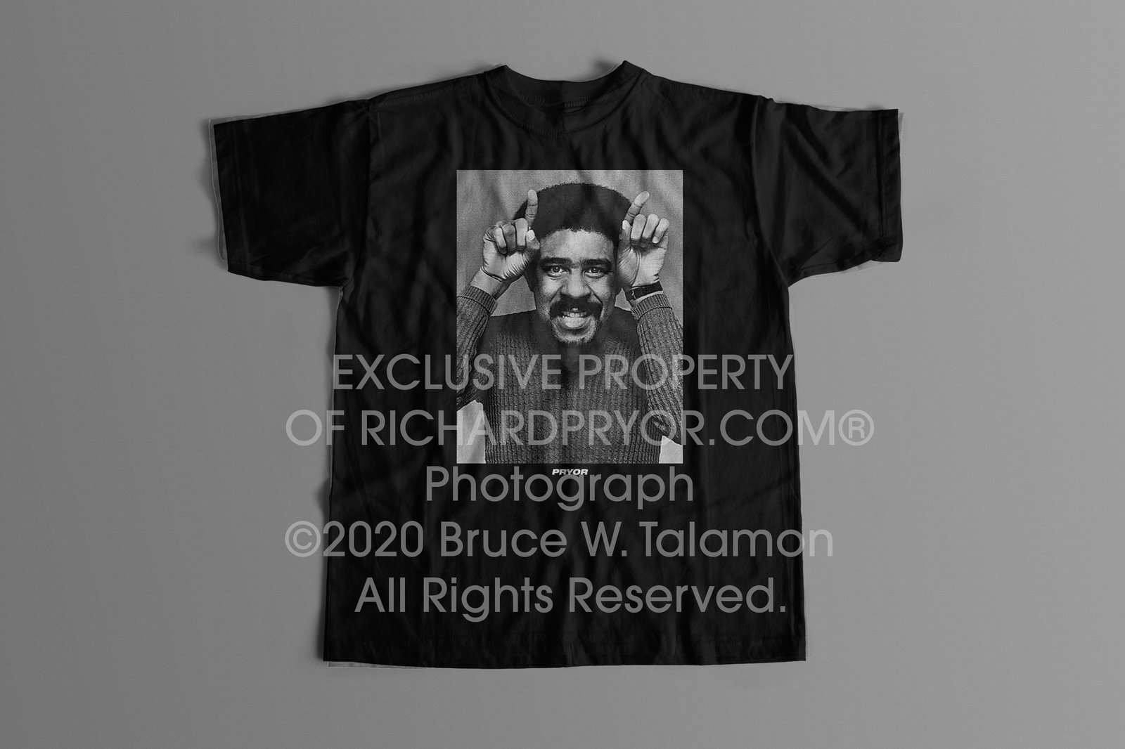 Official Richard Pryor® Horns Tee. Trademark Protected Content.