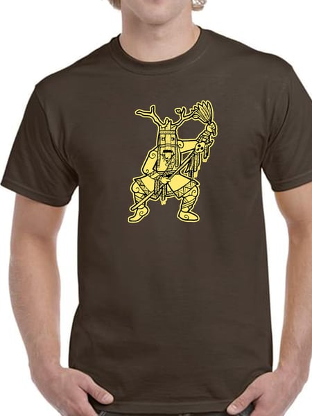 Image of T-Shirt "Shaman" (Yellow/Brown) - Man