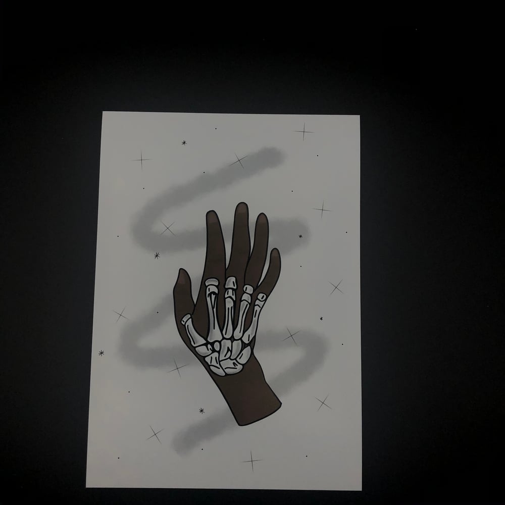 Image of Skeleton Hand Print