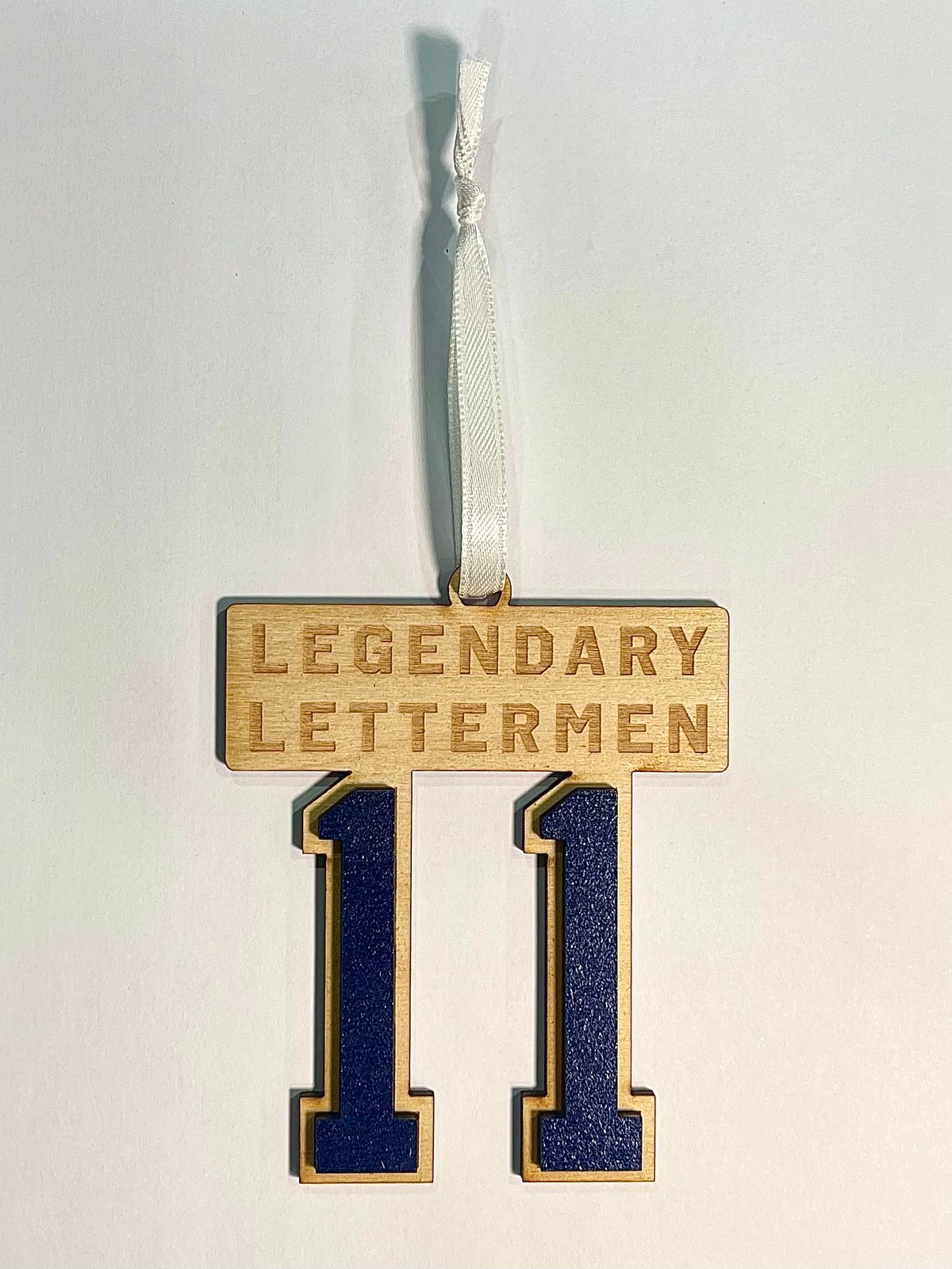 Image of Legendary Lettermen #11 Wood Ornament 