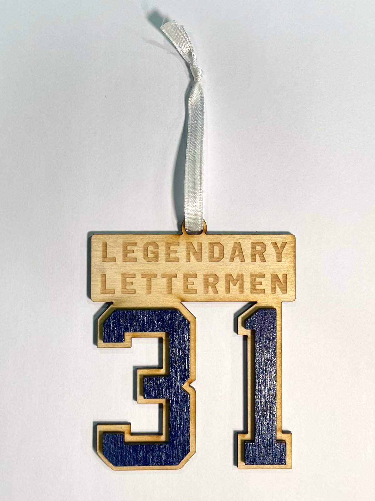 Image of Legendary Lettermen #31 Wood Ornament 