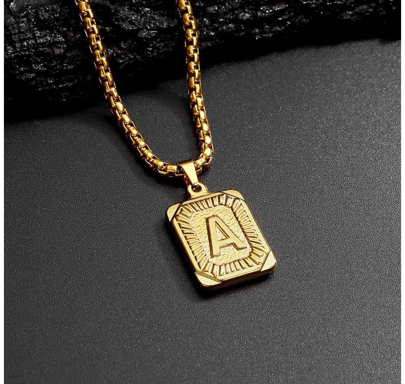 Monogram letter pendant 