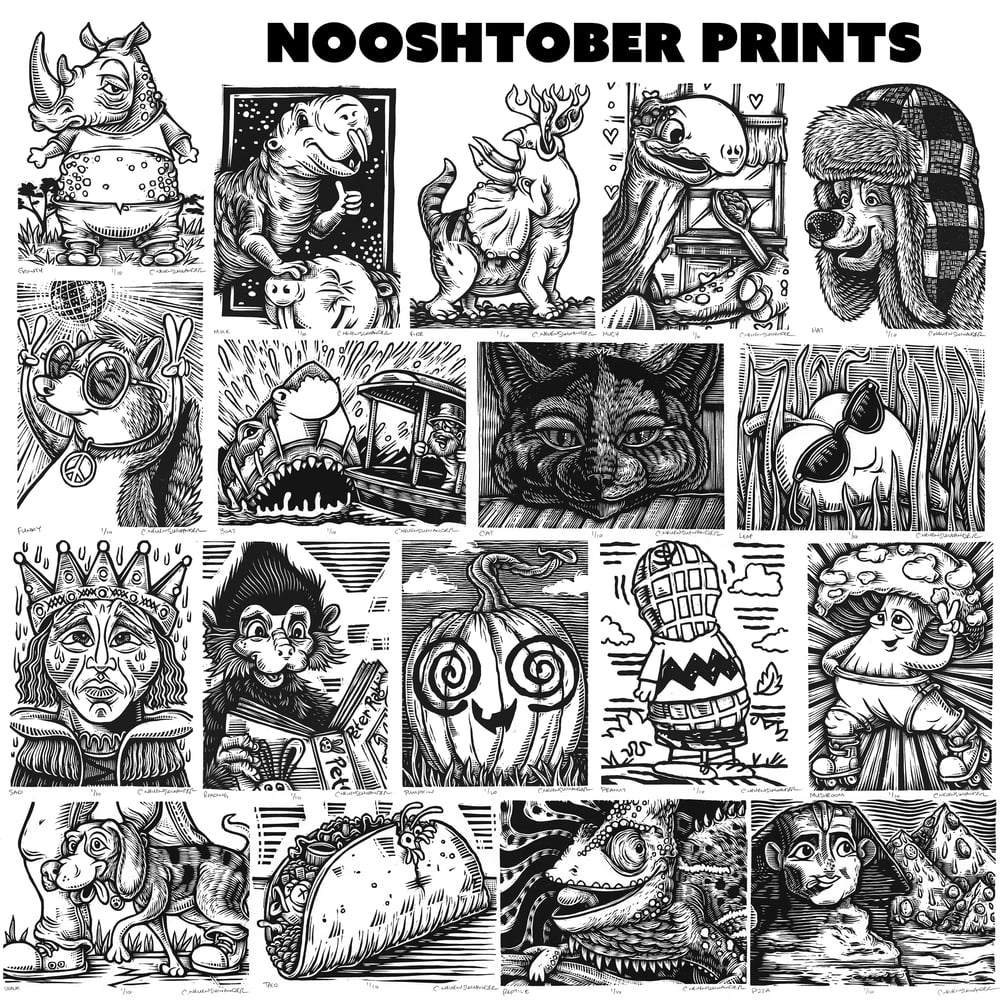 Nooshtober prints