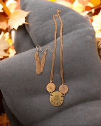 Necklace/Earring Set - multi-metal, brass, copper, "LET YOUR LIGHT SHINE"