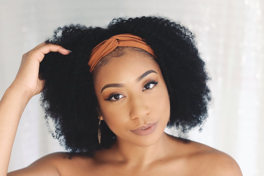 Image of Kinky Curly Headband Wig