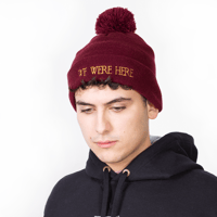 Image 1 of We Were Here | Embroidered Pom-pom Beanie