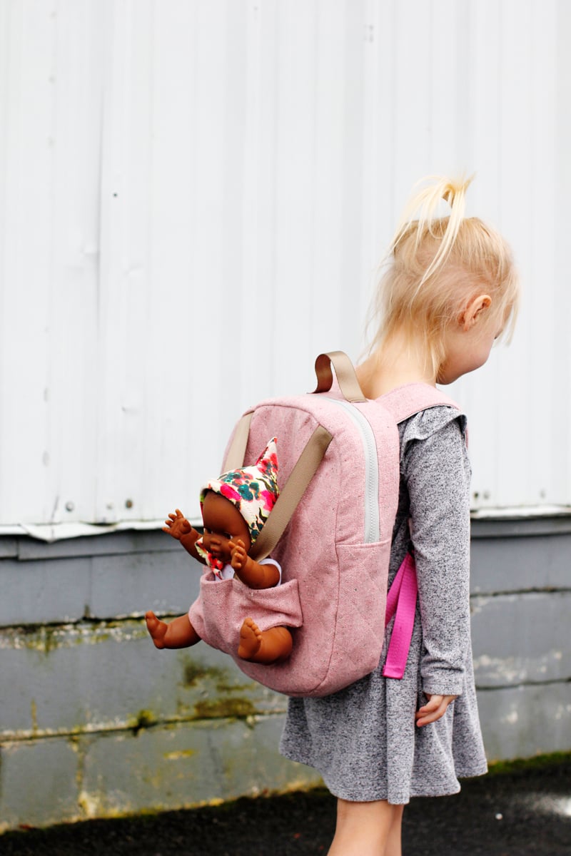 Image of BABY DOLL CARRIER BACKPACK PDF Pattern