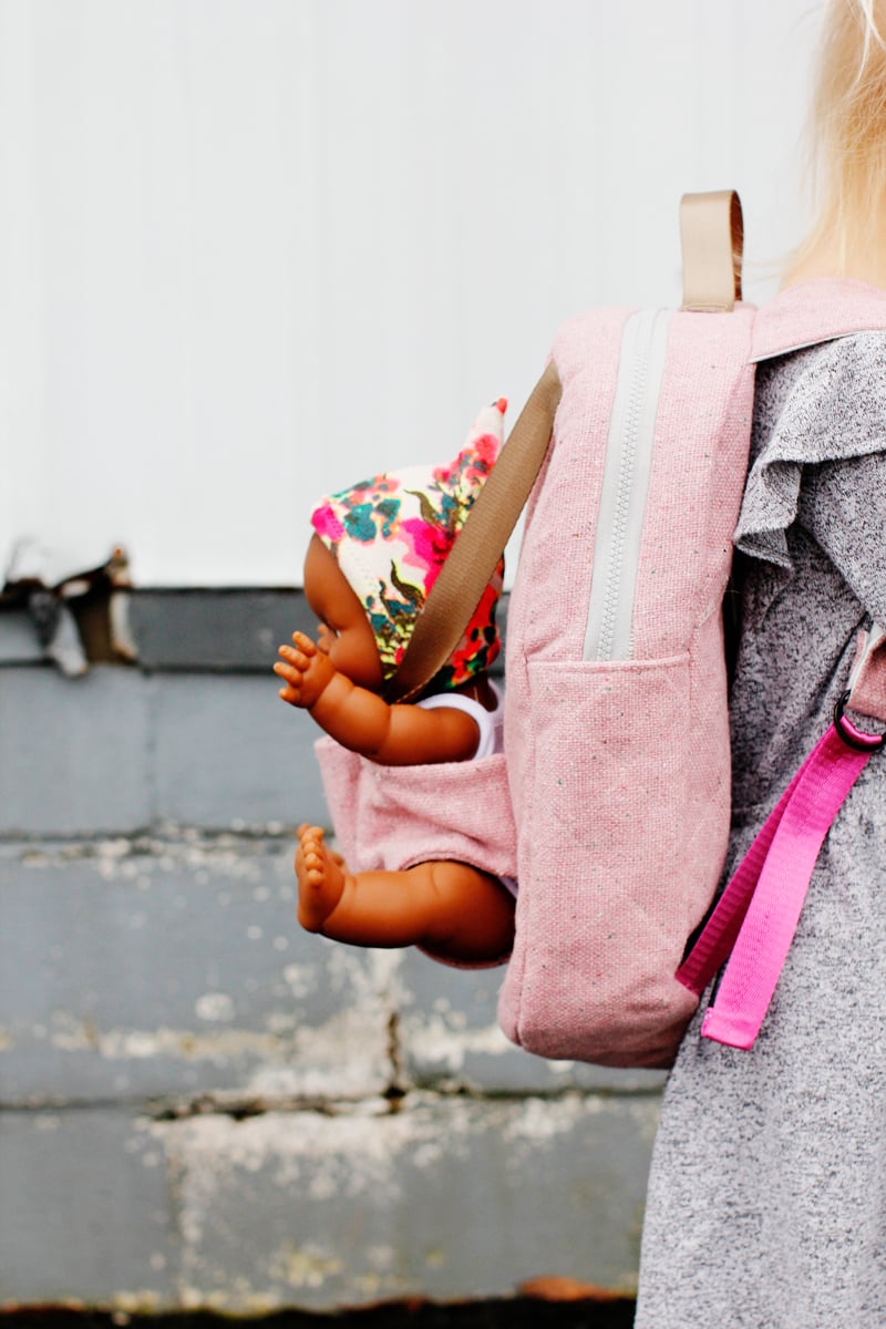 baby doll backpack that made kids look pregnant Personalized for Girls, Plush Backbacks with Doll, Leyadoll Toddler Backpacks, Age 6mos + Doll Backpack The reinforced padded case with zipper enclosure holds most of her Baby Stella accessories and other keepsakes Baby-Carrying Backpack for Dolls, Cherry