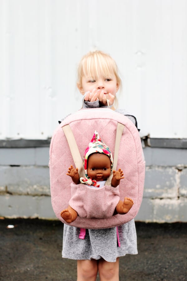 Image of BABY DOLL CARRIER BACKPACK PDF Pattern