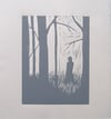 Untitled (Forest) - Linoprint by Paul Watson