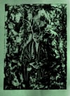 Forest Figure - Linoprint by Paul Watson