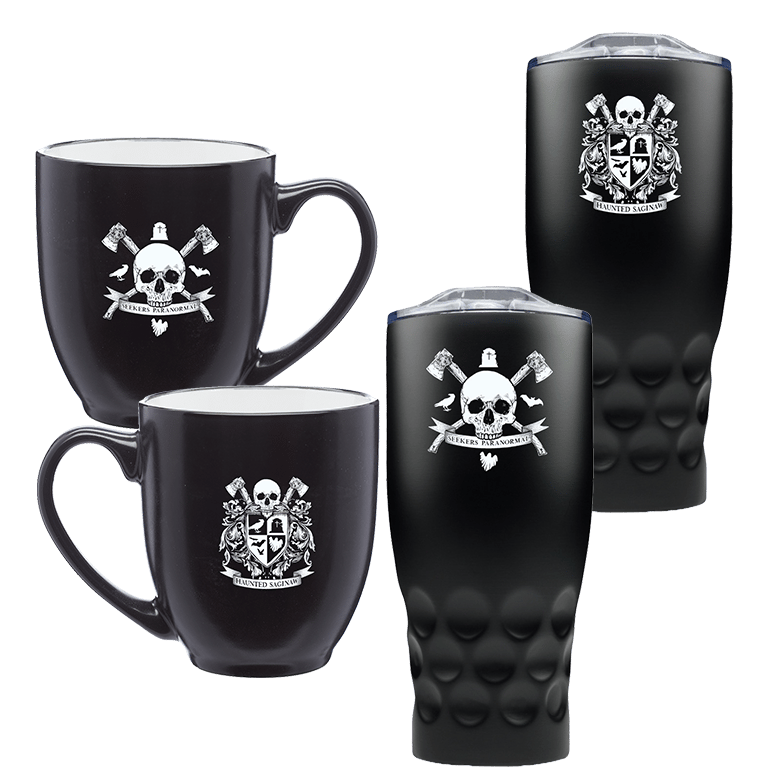 Haunted Saginaw Crest Bistro Mug and Stainless Steel Tumbler Combo