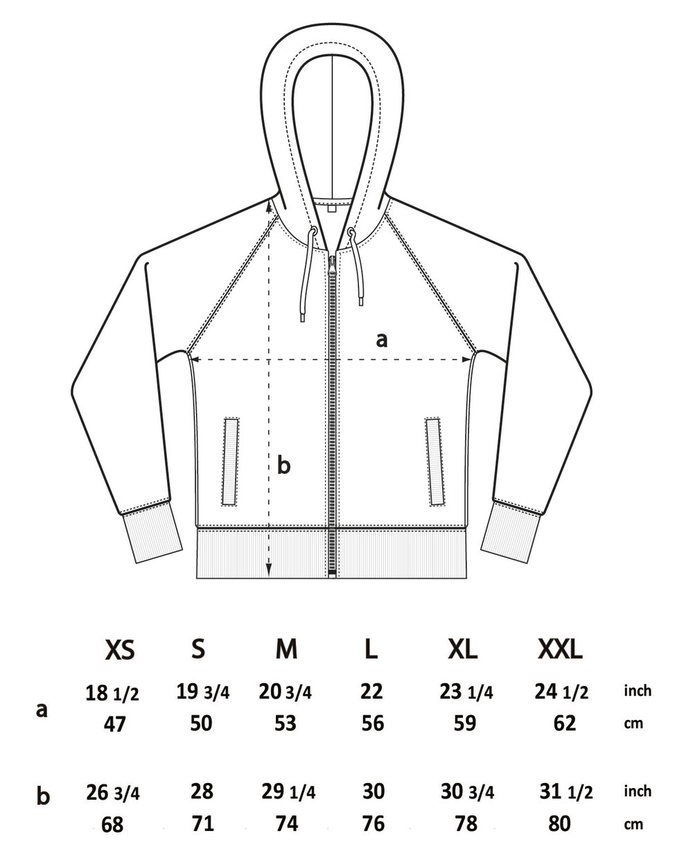 Back Scratch Unisex Black Zip-Up Hood (Organic)