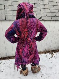 Image 4 of Funkadelic Fringe Coat Pink