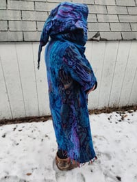 Image 2 of Funkadelic Fringe Coat Blue