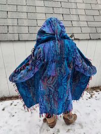 Image 3 of Funkadelic Fringe Coat Blue