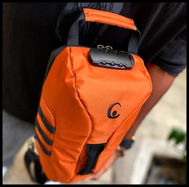 HYBRID SLING™ - Security Bag - Secure Orange - Smell Proof | RFID Blocking