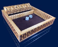 Image 1 of Shut the Box game with skull everything