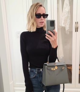 Image of Anine Bing Clare Top in Black