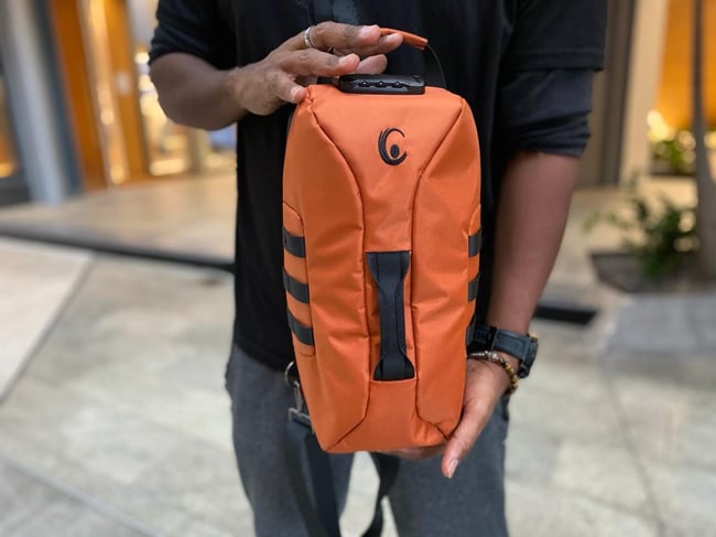 HYBRID SLING™ - Security Bag - Secure Orange - Smell Proof | RFID Blocking