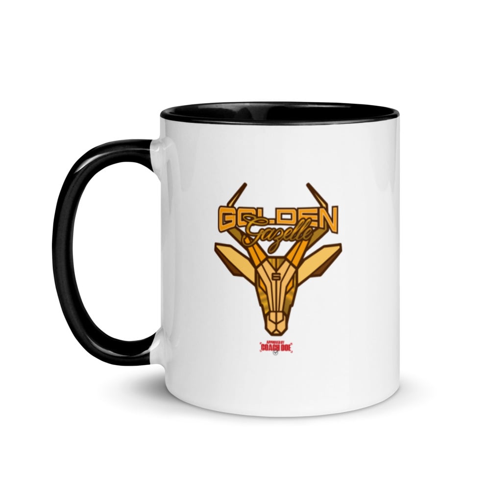 Image of Golden Gazelle Mug with Black Interior