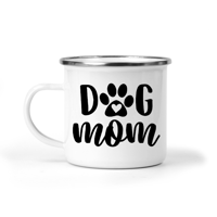 Dog mom - 12 oz camp mug 