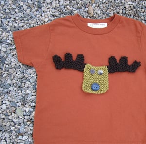 Image of Orange moose kids/toddler tee