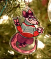 Filthy Opossum Holiday Keychain