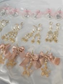 Image 2 of Rose Gold Starry Earrings 