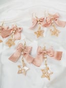 Image 3 of Rose Gold Starry Earrings 