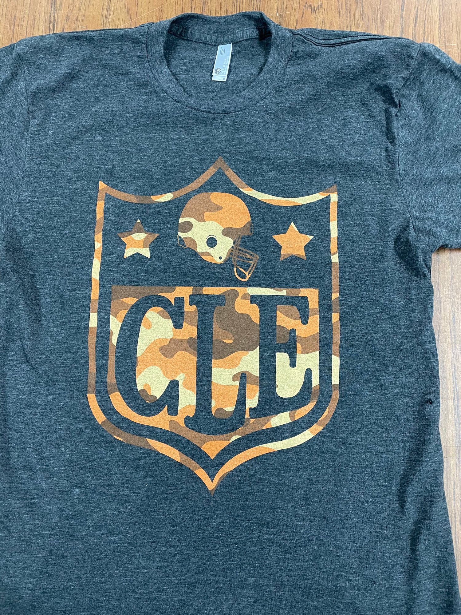 Image of CLE NFL Camo Black Shirt