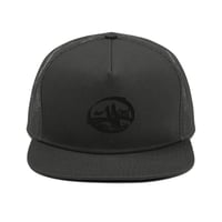 Snapback black on black embroidered Yurei logo