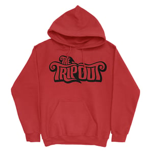 Image of Hoodie Trip Out TEXT Logo Red