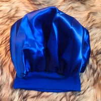 Image 3 of Banded Silk Bonnets (Adult Size)