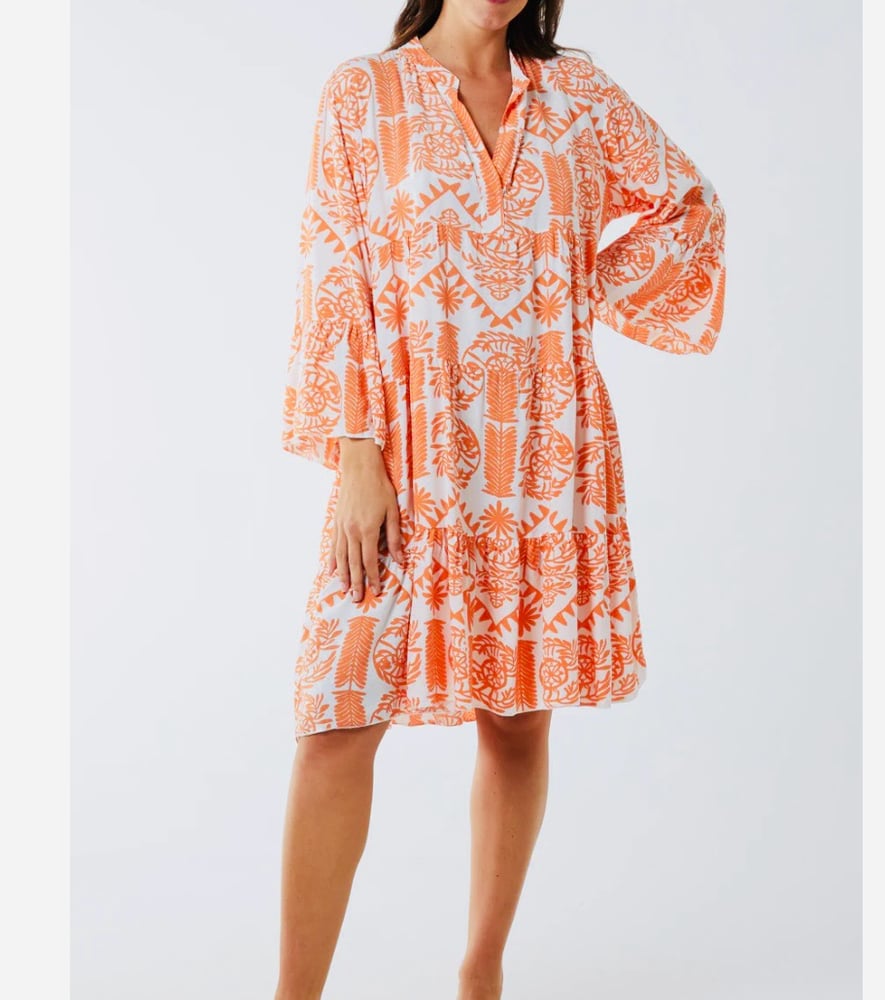 Image of TIERED SMOCK DRESS
