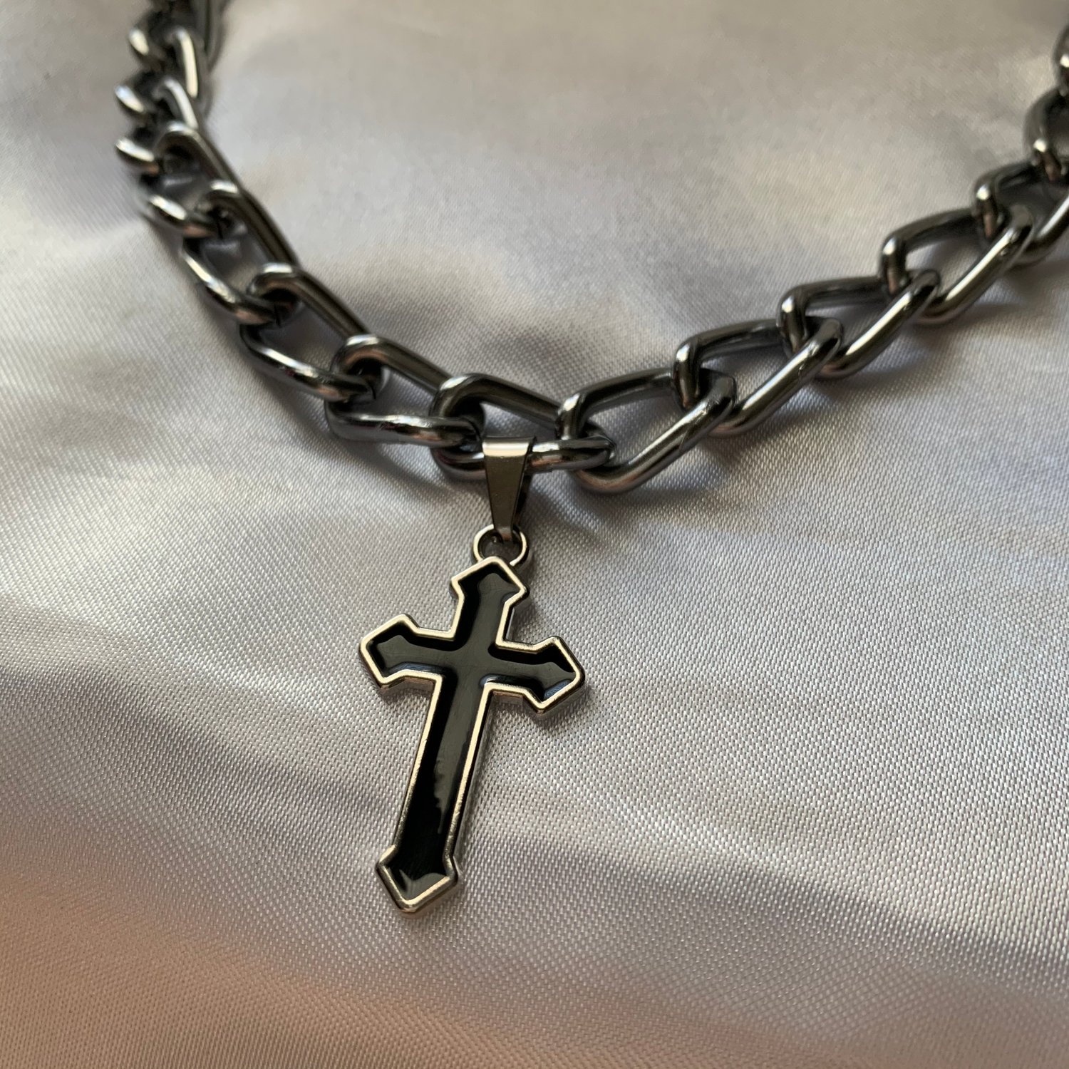 Black Cross Chain | Occult Collection