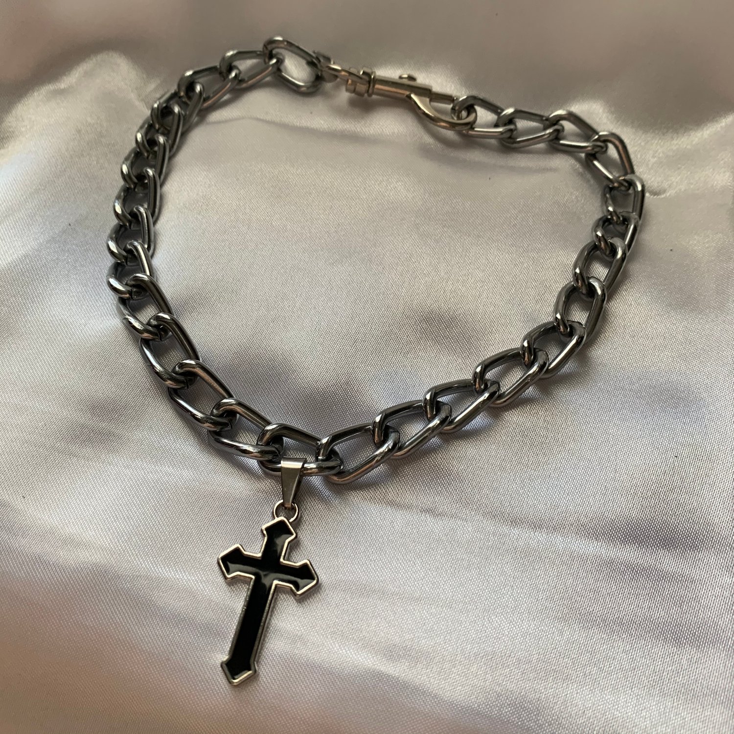 Black Cross Chain Occult Collection