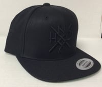 ORIGINAL NYHC New York Hardcore Snapback Hat BLACK on BLACK