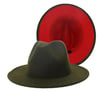 Green/Red Fedora Hat (Exclusive Release)