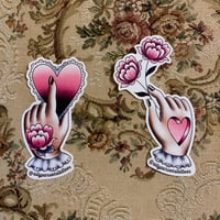 Heart Hands Sticker Set