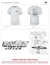 Image 1 of No Masters Coffee Jester White Short Sleeve