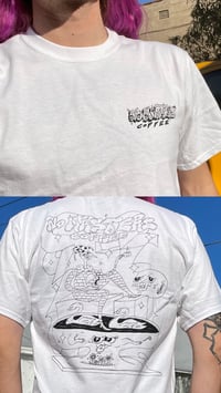 Image 2 of No Masters Coffee Jester White Short Sleeve