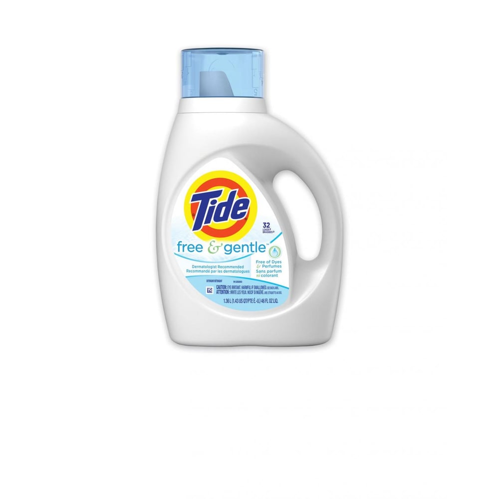 Image of TIDE Free And Gentle Laundry Detergent, 32 Loads, 46 Oz