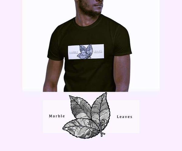 Image of Marble Leaves shirt