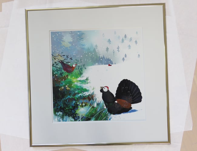 Encadrement luxe impression fine-art Grand tétras