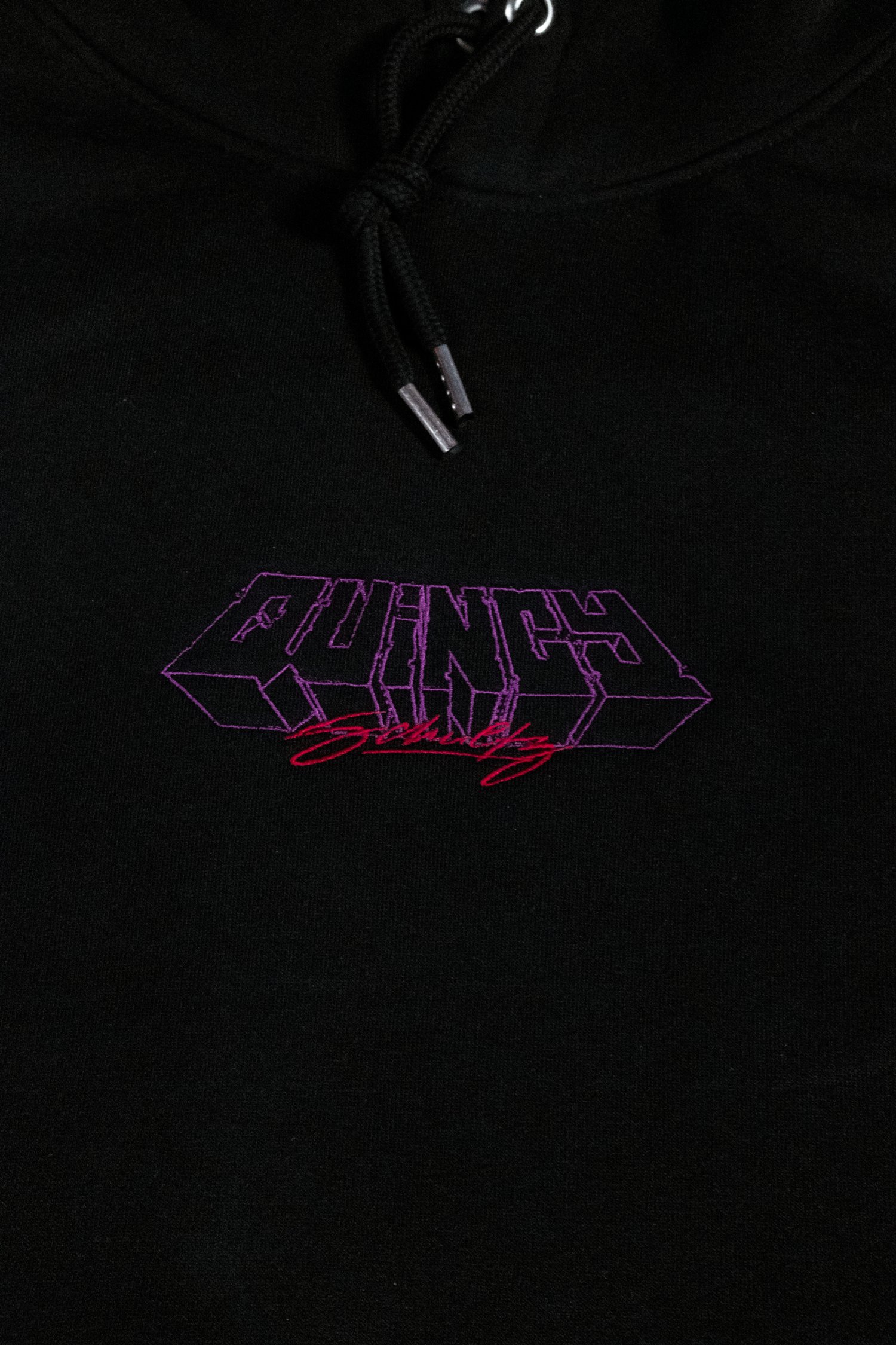 Image of Quincy Basic Logo Hoodie (black / unisex) PRE-ORDER