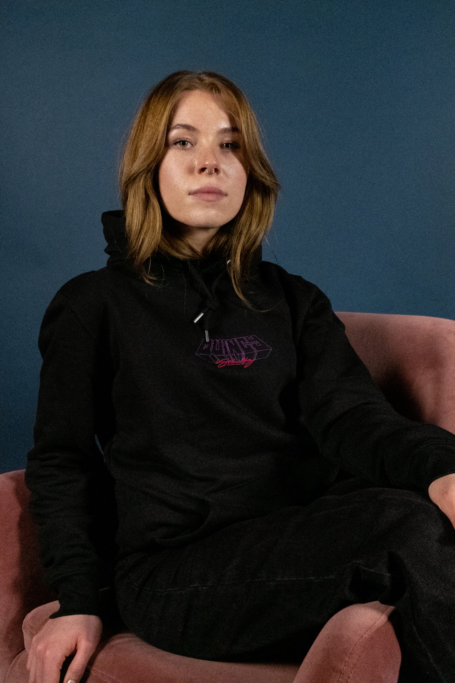 Image of Quincy Basic Logo Hoodie (black / unisex) PRE-ORDER