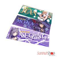 Image 2 of GENSHIN IMPACT ( JEAN , KEQING , MONA ) Slaps, Diecut