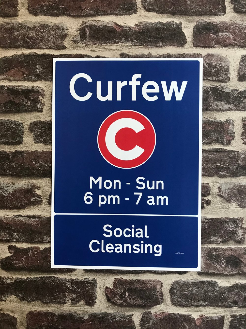 Image of CURFEW SOCIAL CLEANSING (print)